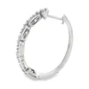 Diamond Link Hoop Earrings