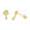 Diamond Arrow Stud Earrings