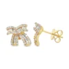 Bow Diamond Stud Earrings