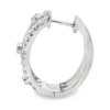 Diamond Multi Row Huggie Earrings