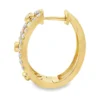 Multi Row Diamond Huggie Earrings