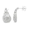Pave Teardrop Stud Earrings