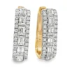 Diamond Huggie Hoop Earrings