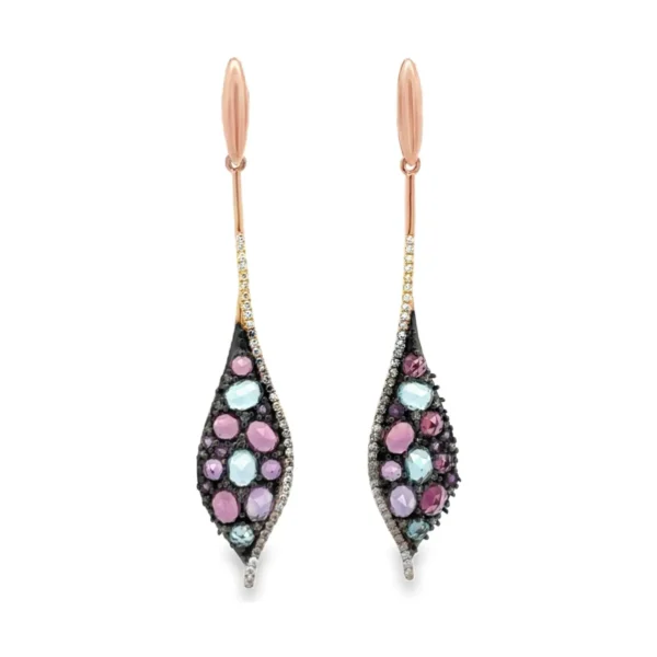 Gemstone Drop Earrings
