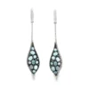 Topaz Diamond Drop Earrings