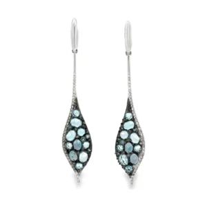 Topaz Diamond Drop Earrings