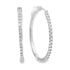Diamond Hoop Earrings