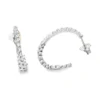 Diamond Open Hoop Earrings