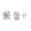 Round Diamond Stud Earrings