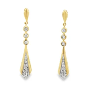 Diamond Drop Dangle Earrings
