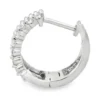 Ribbed Diamond Hoop Earrings