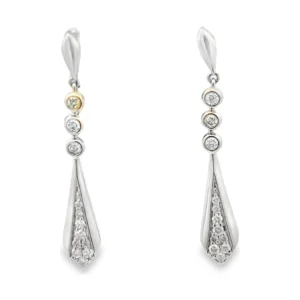 Diamond Dangle Drop Earrings