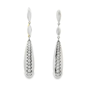 Teardrop Diamond Dangle Earrings