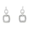 Square Diamond Dangle Earrings