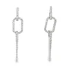 Diamond Link Dangle Earrings