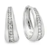 Diamond Huggie Hoop Earrings