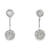 Diamond Cluster Dangle Earrings