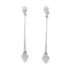 Diamond Drop Bar Earrings