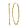 Diamond Inside Out Hoop Earrings