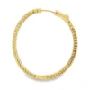 Diamond Inside Out Hoop Earrings