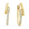 Diamond Hoop Earrings