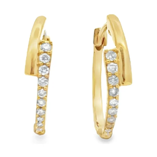 Diamond Hoop Earrings