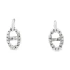 Oval Link Dangle Earrings