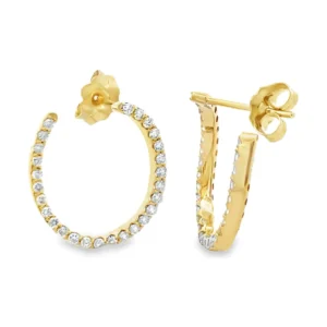 Diamond Hoop Earrings