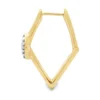 Diamond Rhombus Hoop Earrings