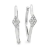 Diamond Rhombus Hoop Earrings