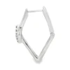 Diamond Rhombus Hoop Earrings