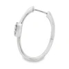 Oval Cluster Hoop Earrings