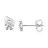 Floral Diamond Stud Earrings