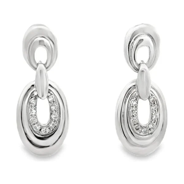 Oval Link Dangle Earrings