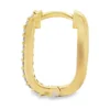 Diamond Huggie Hoop Earrings
