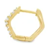 Diamond Huggie Hoop Earrings