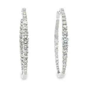Diamond Hoop Earrings