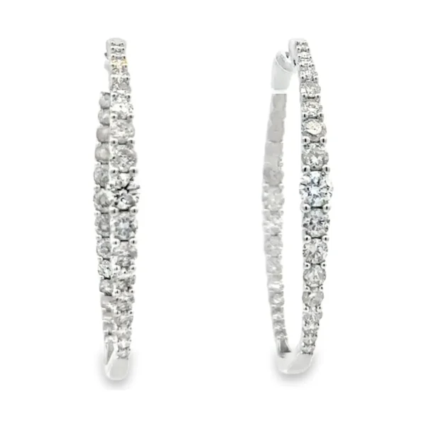 Diamond Hoop Earrings