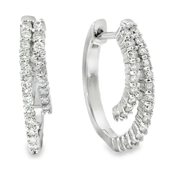 Double Row Hoop Earrings