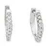 Diamond Huggie Hoop Earrings