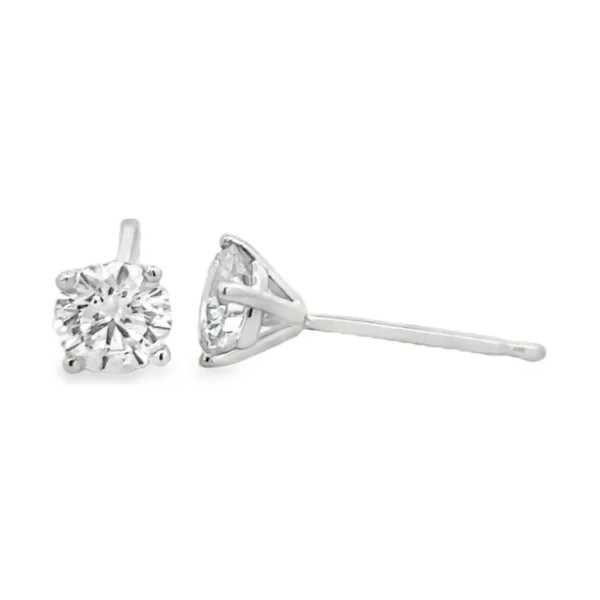 Round Lab-Grown Diamond Earrings