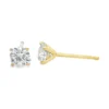 Round Diamond Stud Earrings