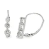 Three Stone Diamond Drop Earrings