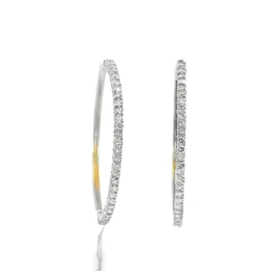 Diamond Hoop Earrings