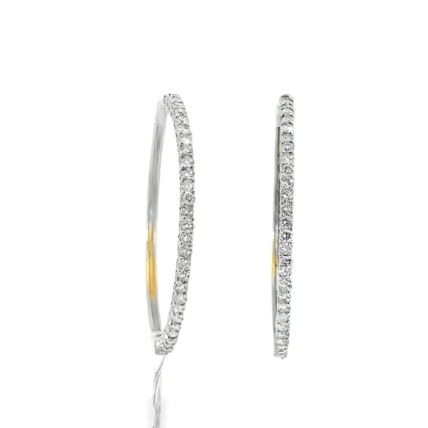 Diamond Hoop Earrings