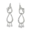 Diamond Teardrop Drop Earrings