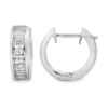 Baguette Diamond Hoop Earrings