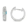 Diamond Huggie Hoop Earrings