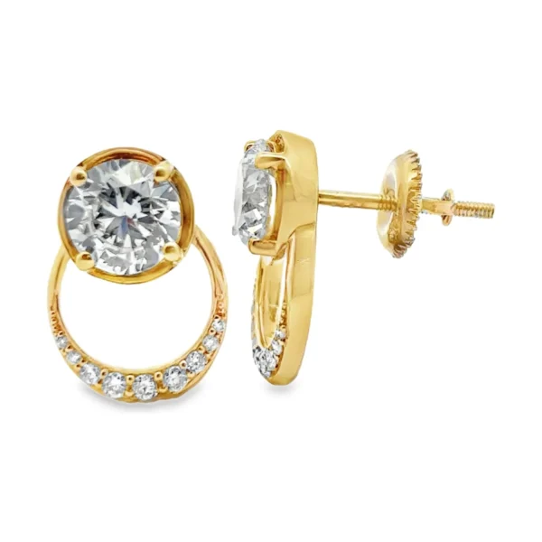 Round Lab-Grown Diamond Earrings