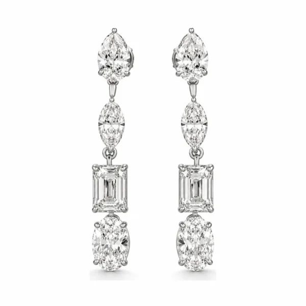 Multi Shape Drop Earrings